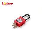 Small Red Nylon Body Safety Padlock 6mm Shackle Padlock Non - Conductive