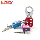 Industrial Insulated Electric Power Safety Lockout Hasp Custom Colors Of Handle