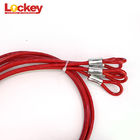 Custom Wire 3.8mm Red Cable Lockout Accessories With Insulation Coated Cable